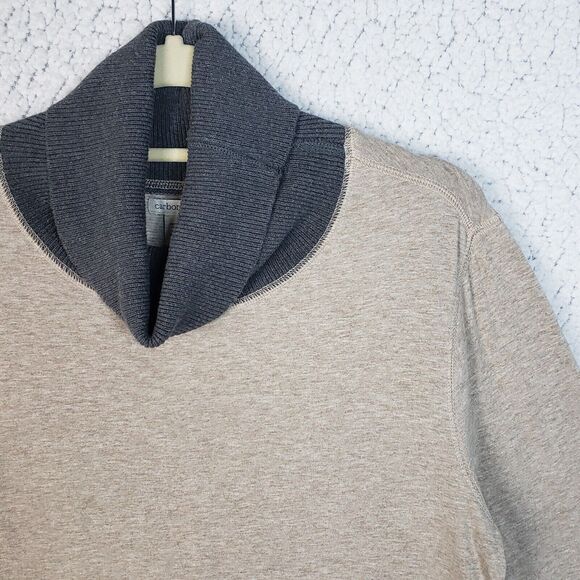 Carbon 2 Cobalt Sweater Men`s Sherpa Pullover Sweatshirt Knit Size XL #6350 - Picture 4 of 13